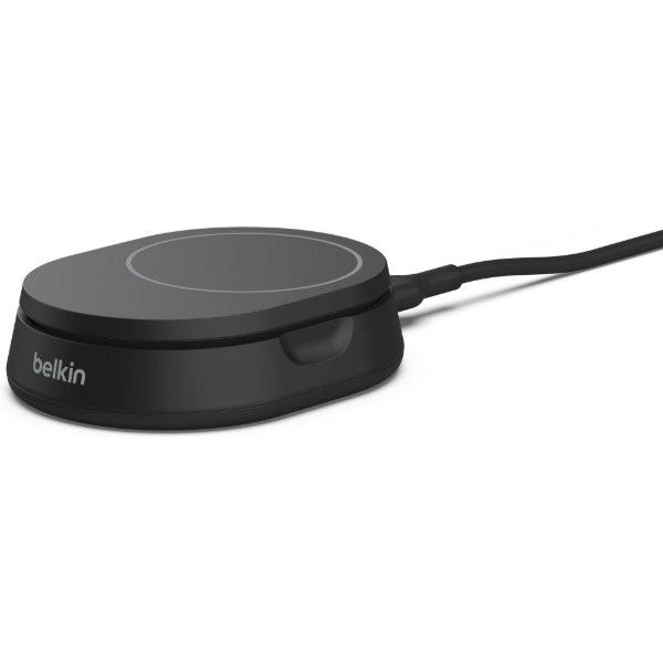 Фото - Беспроводное зарядное устройство Belkin 15Вт Magnetic Stand Qi2, адаптер 20Вт USB-C Black (WIA008VFBK)