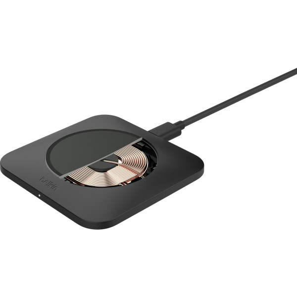 Фото - Бездротовий зарядний пристрій Belkin 15Вт Pad Easy Align Black (WIA007VFBK)