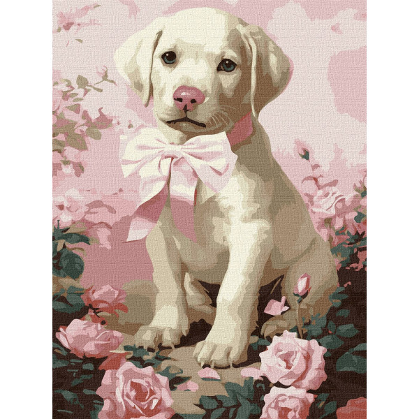 Фото - Картина за номерами Ideyka Пухнастий подарунок 30х40 см (KHO6755) Фото - Картина за номерами Ideyka Пухнастий подарунок 30х40 см (KHO6755)