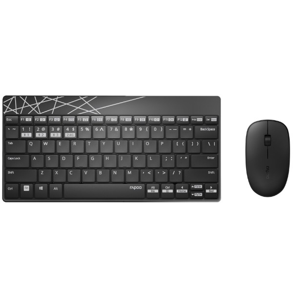 Фото - Клавиатура+мышь беспроводная Rapoo 8000M Wireless Black Фото - Клавиатура+мышь беспроводная Rapoo 8000M Wireless Black