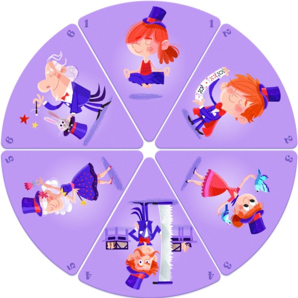 Фото - Настольная игра Janod Happy Families Цирк (J02755)