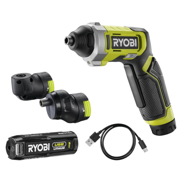 Фото - Акумуляторна викрутка Ryobi USB Lithium RSD4-120TA2 4В (5133006211)