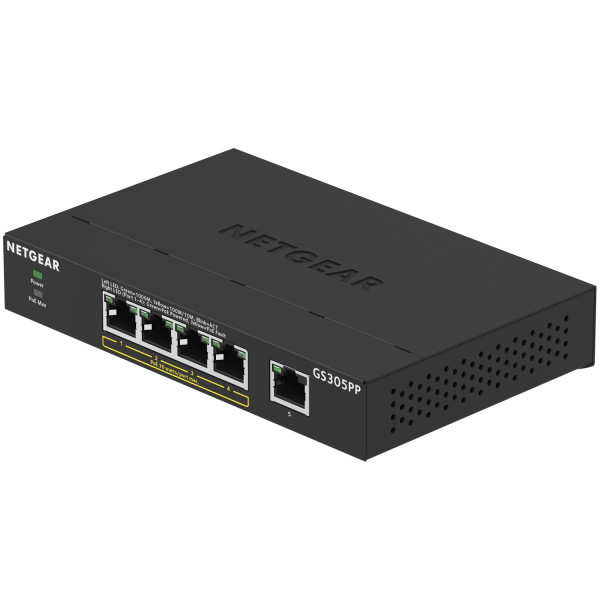 Фото - Коммутатор локальной сети (Switch) Netgear GS305PP (GS305PP-300EUS)
