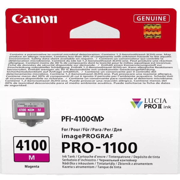 Фото - Картридж для струйных МФУ и принтеров Canon PFI-4100 imagePROGRAF PRO-1100 Magenta (6779C001)