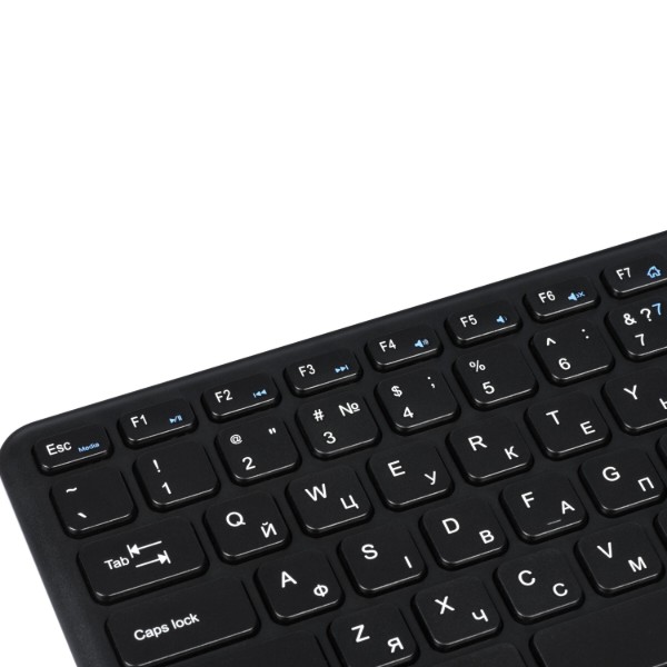 Фото - Клавиатура беспроводная 2E KT100 WL, EN/UK Black (2E-KT100WB_UA)