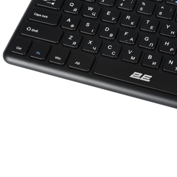 Фото - Клавиатура беспроводная 2E KT100 WL, EN/UK Black (2E-KT100WB_UA)