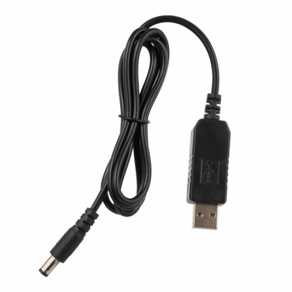 Фото - Кабель USB - DC 2E USB-A > DC 5.5х2.5мм (2E-CCAD9-BK)