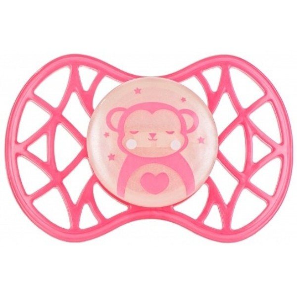 Фото - Ортодонтическая пустышка Nuvita Air55 Explorer 6m+ (обезьяна, сова) 2 шт. (NV7086GF)