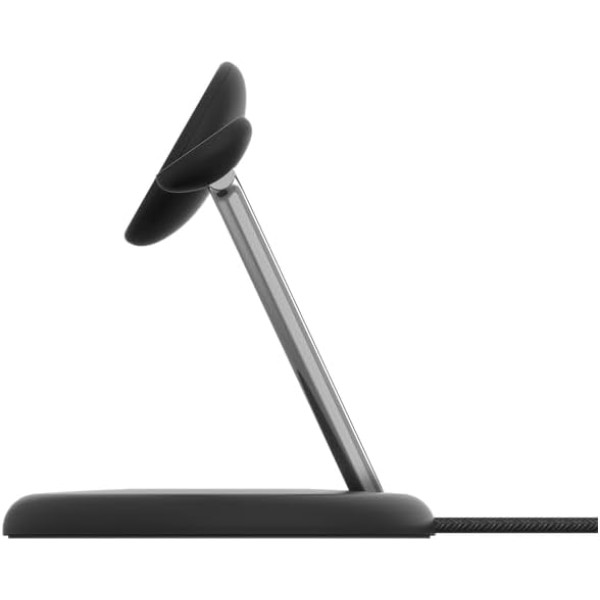 Фото - Бездротовий зарядний пристрій Belkin 3в1 Magnetic Adjustable Pad Qi2 15Вт Black (WIZ023VFBK)