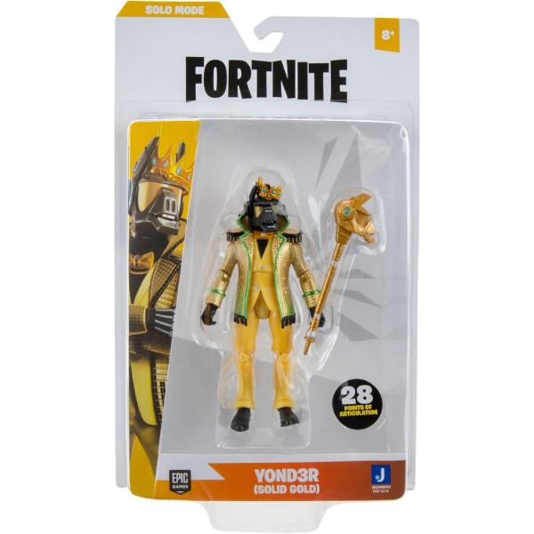 Фото - Коллекционная фигурка Fortnite Solo Mode Y0nd3r - Solid Gold, 10 см (FNT1014)