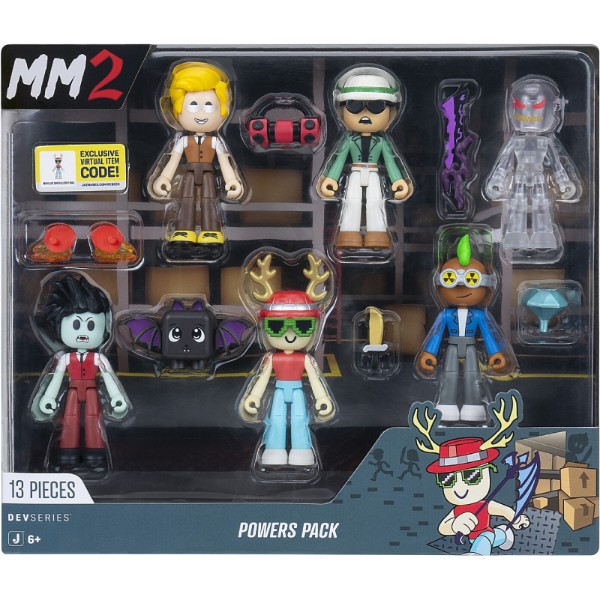 Фото - Набір ігрових фігурок DevSeries Multipack Murder Mystery 2: Powers Pack, 6 фігурок та аксесуари (CRS0093)