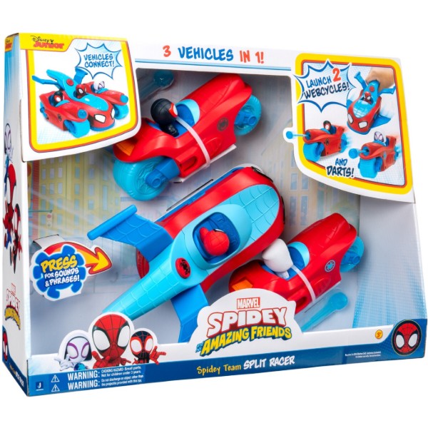 Фото - Набор игровых фигурок Spidey 3 в 1 Spidey Deluxe Feature Vehicle Сплит команда Спайди (SNF0271)
