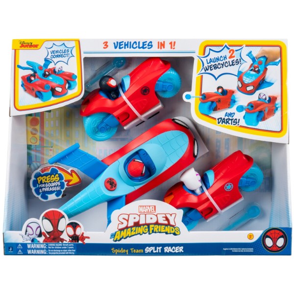 Фото - Набор игровых фигурок Spidey 3 в 1 Spidey Deluxe Feature Vehicle Сплит команда Спайди (SNF0271)