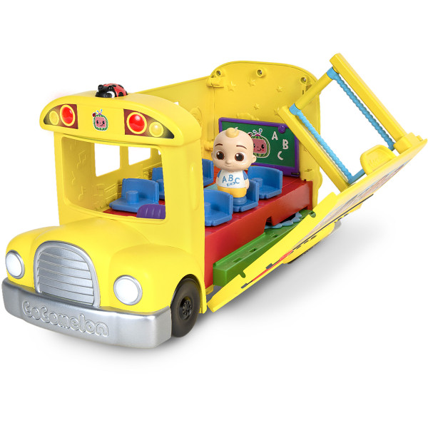 Фото - Базовый игровой транспорт для малыша CoComelon Vehicle Школьный автобус трансформер, свет, звук (CMW0509)
