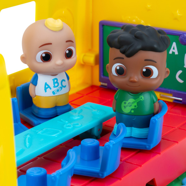 Фото - Базовый игровой транспорт для малыша CoComelon Vehicle Школьный автобус трансформер, свет, звук (CMW0509)