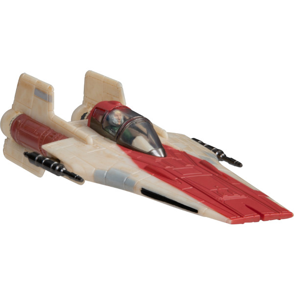 Фото - Колекційна фігурка STAR WARS Small Vehicle Транспорт та фігурка A-Wing 7.5 см (SWJ0079)