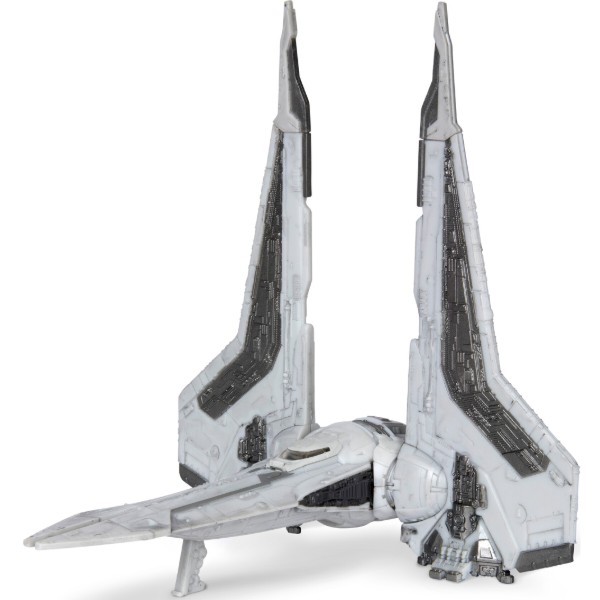 Фото - Колекційна фігурка STAR WARS Medium Vehicle Транспорт та фігурка Kom'rk-Class Mandalorian Starfighter 12.5 см (SWJ0019)