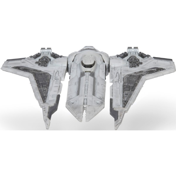 Фото - Колекційна фігурка STAR WARS Medium Vehicle Транспорт та фігурка Kom'rk-Class Mandalorian Starfighter 12.5 см (SWJ0019)