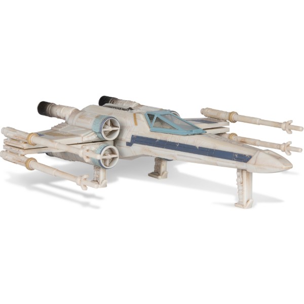 Фото - Коллекционная фигурка STAR WARS Medium Vehicle Транспорт и фигурка X-Wing (Blue 1) + Antoc Merric & R2-R9 12.5 см (SWJ0025)