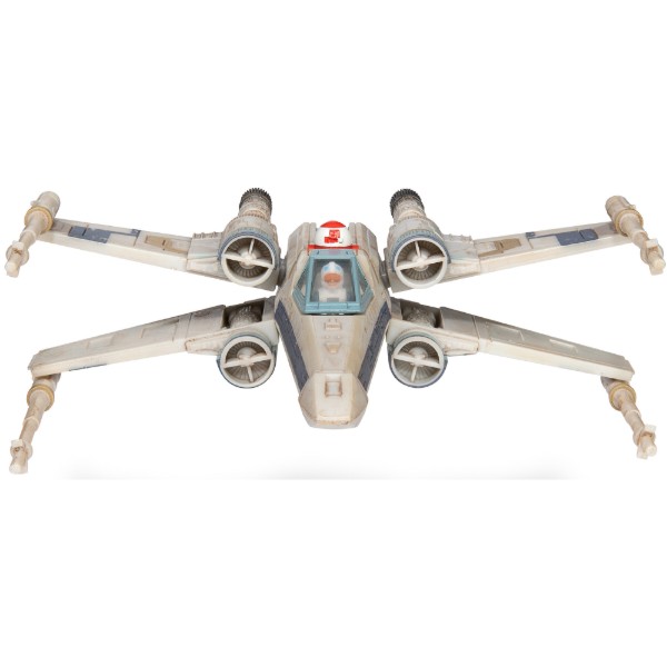 Фото - Коллекционная фигурка STAR WARS Medium Vehicle Транспорт и фигурка X-Wing (Blue 1) + Antoc Merric & R2-R9 12.5 см (SWJ0025)