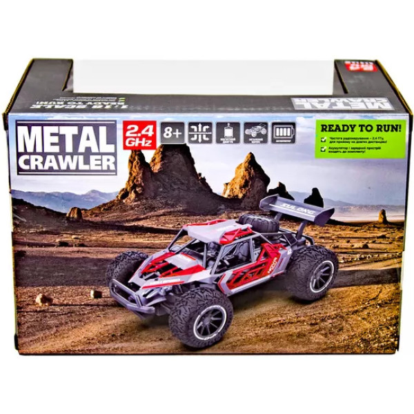 Фото - Радиоуправляемая машинка Sulong Toys METAL CRAWLER на р/у – NOVA (серо-красный, металл. корпус, аккум.3,7V, 1:16) (SL-231RHGR)