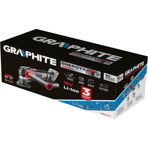 Фото - Багатофоункціональний інструмент GRAPHITE Energy+  без АКБ та ЗП (58G013)
