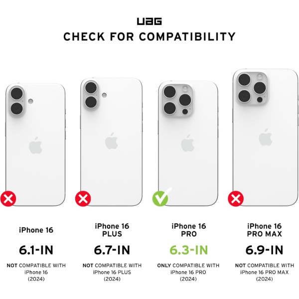 Фото - Чехол для смартфона UAG for iPhone 16 Pro, Plyo Magsafe LE, Black/Clear Ombre (11448011404G)