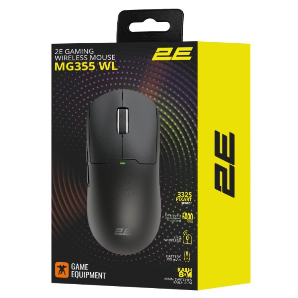 Фото - Мышь беспроводная игровая 2E Gaming MG355 WL Black (2E-MG355UBK-WL)