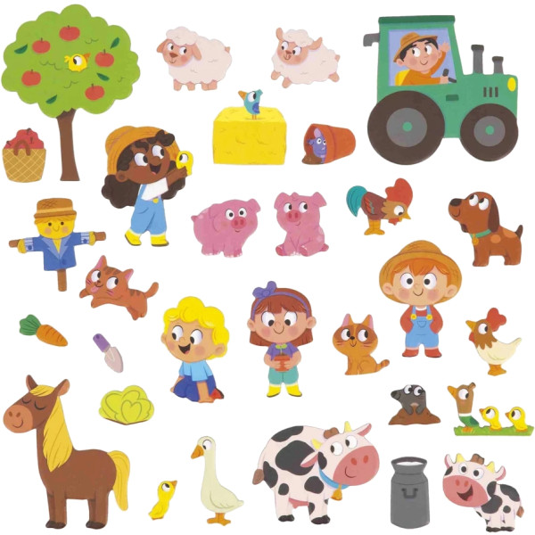 Фото - Настольная игра (3-4 года) Janod Ферма 30 ел. (J05451)
