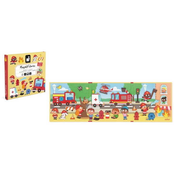 Фото - Настольная игра (3-4 года) Janod Пожарные 30 эл. (J05453)