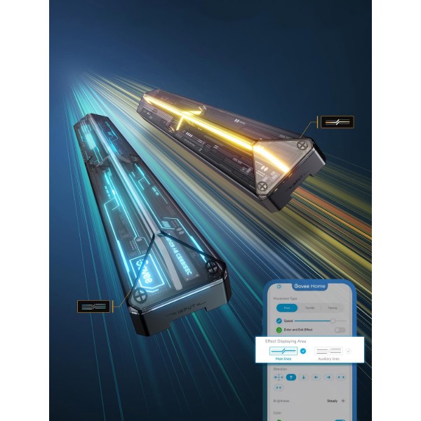 Фото - Світлодіодний світильник Govee H1063 Gaming Wall light Expansion Kit 2 шт. (H10630A5)