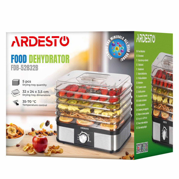 Фото - Сушарка для фруктів та овочів ARDESTO FDB-52832B