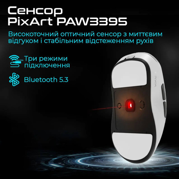 Фото - Миша бездротова ігрова RAWM ES21.black