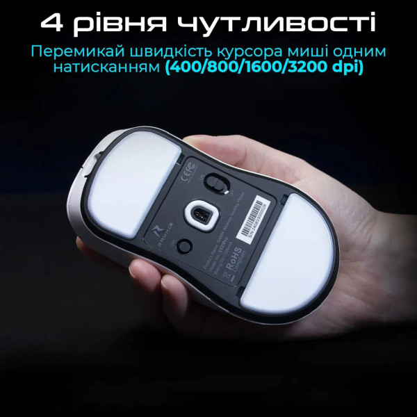 Фото - Миша бездротова ігрова RAWM ES21.black