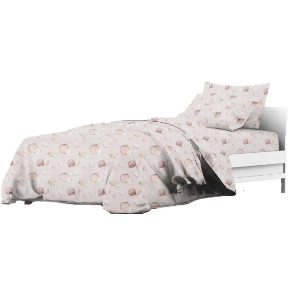 Фото - Комплект постільної білизни Home Line сатин 160х220 см ПОВІТРЯНІ КУЛЬКИ (192736)