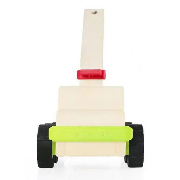 Фото - Наземна спецтехніка Guidecraft Block Science Trucks Стінобитна машина дерев'яна 45 см (G7533)