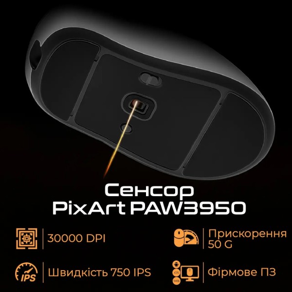 Фото - Миша бездротова ігрова RAWM ER21PRO.blue