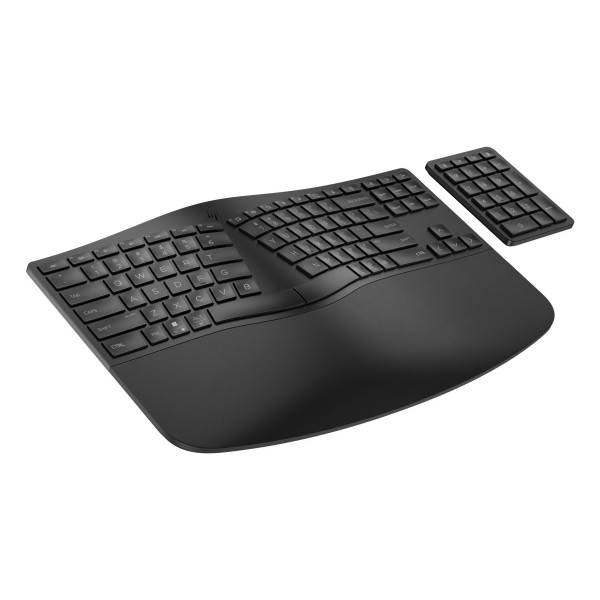 Фото - Клавиатура беспроводная HP 960 BLK Ergonomic split-zone, 112key, BT, EN/UK Black (7E755AA)