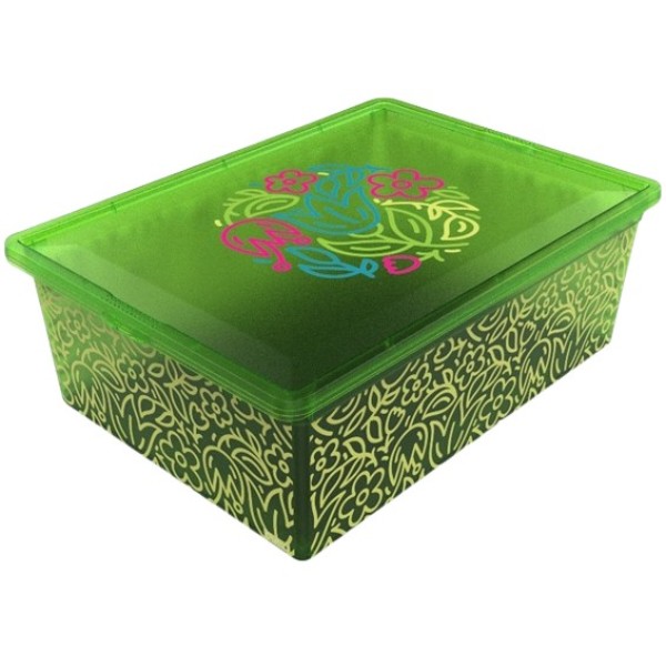 Фото - Короб для хранения Qutu Light Box с/к Flouresent Green 25 л