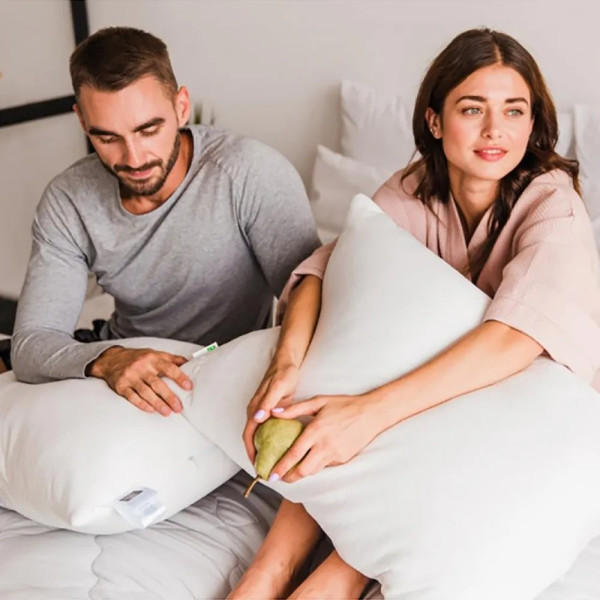 Фото - Подушка стандартна MirSon №805 Julia EcoSilk Hand made 70х70 см (2200003197051)