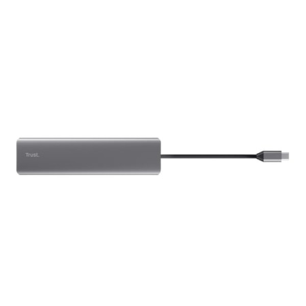 Фото - Хаб USB Trust Dalyx 7in1 USB-C> 2xUSB-А 3.2/2xUSB-С/2xHDMI/Display Port 0.16м Grey (25661)