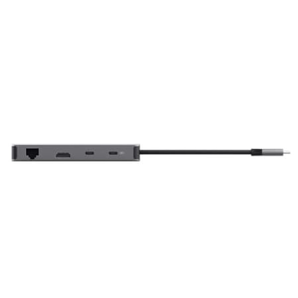 Фото - Хаб USB Trust Dalyx  8in1 USB-C> 1xUSB-А 3.2/USB-A 2.0/2xUSB-С/HDMI/Ehernet/SD/microSD 0.15m (25672)