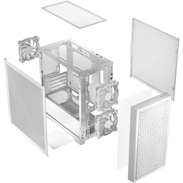 Фото - Корпус Logic Concept DART PRO MINI WHITE MESH fans 3x120mm без БП (AM-DART-PRO-0000-20)