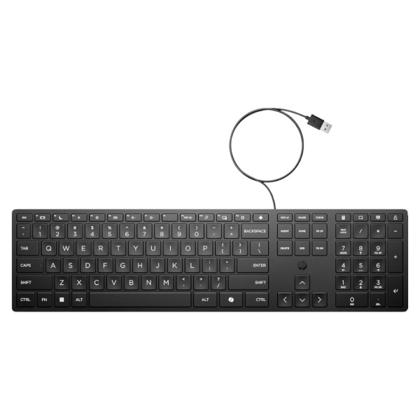 Фото - Клавиатура проводная HP 320K 109key USB-A EN/UK Black (9SR37UT) Фото - Клавиатура проводная HP 320K 109key USB-A EN/UK Black (9SR37UT)