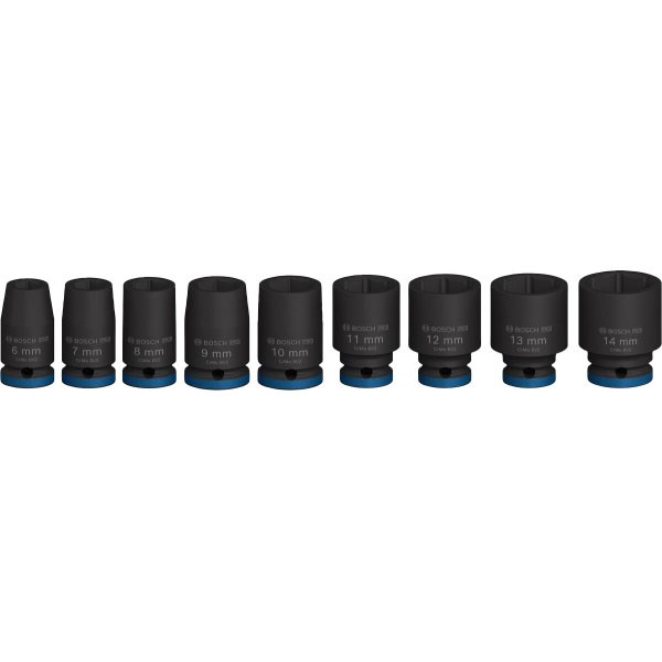 Фото - Набор торцевых головок Bosch Professional Standart 9 шт. 1/4" 25 мм (2.608.003.034)