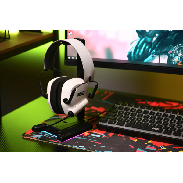 Фото - Гарнітура бездротова ігрова 2E GAMING HG365 BT/WL White (2E-HG365WT-WL)