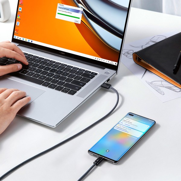 Фото - Кабель Baseus USB 2.0 AM-Type-C M 2m (CALD000716)
