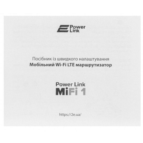 Фото - Модем 4G 2E PowerLink MiFi 1 Black (688130245326)