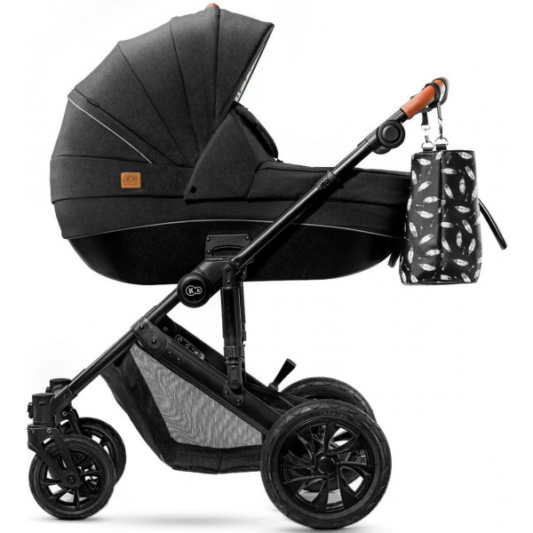 Фото - Коляска универсальная 2 в 1 Kinderkraft Prime Black + MommyBag (KKWPRIMBKMB200)