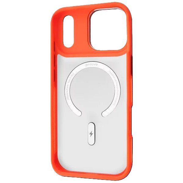 Фото - Чохол для смартфону Proove Clear Essence Case with Magnetic Ring iPhone 17 Pro Max Orange (PCCEIP17PM10)